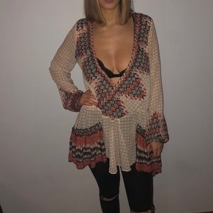 Free People Boho flowy top